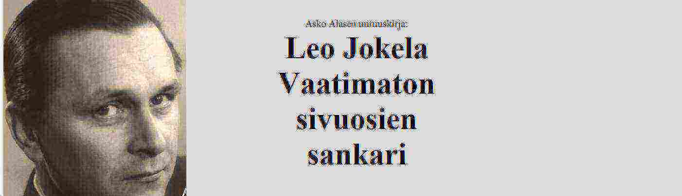 Leo Jokela – Vaatimaton sivuosien sankari